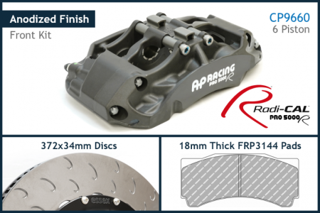 AP Racing by Essex Radi-CAL Competition Brake Kit (Front CP9660/372mm)- Acura Integra Type S & Honda Civic Type R