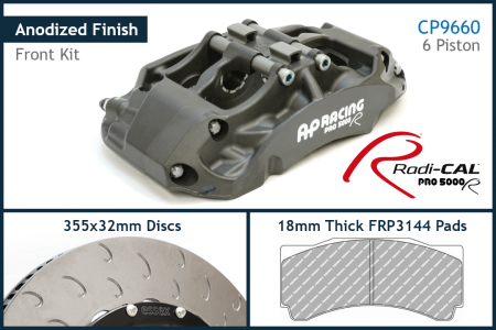 AP Racing by Essex Radi-CAL Competition Brake Kit (Front CP9660/355mm)- Honda Civic Type R
