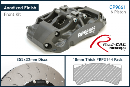 AP Racing by Essex Radi-CAL Competition Brake Kit (Front CP9661/355mm)- Volkswagen GTI Mk5 and Mk6