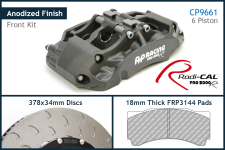 AP Racing by Essex Radi-CAL Competition Brake Kit (Rear 9661/378mm)- Corvette C8 Base & Z51