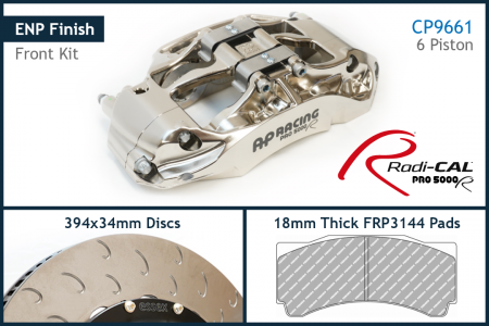 AP Racing by Essex Radi-CAL ENP Competition Brake Kit (Front CP9661/394mm)- Porsche 991 GT3/3RS/2RS, Cayman 718 GT4 RS