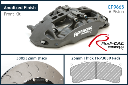 AP Racing by Essex Radi-CAL Competition Brake Kit (Front CP9665/380mm)- Porsche 981 718 Cayman GT4 Clubsport