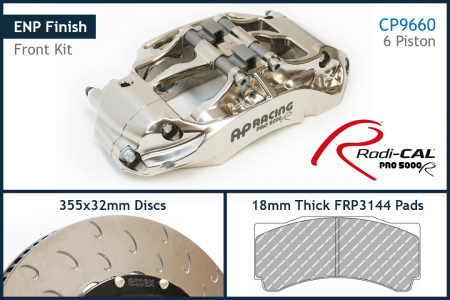 AP Racing by Essex Radi-CAL ENP Competition Brake Kit (Front CP9660/355mm)- BMW E46 M3