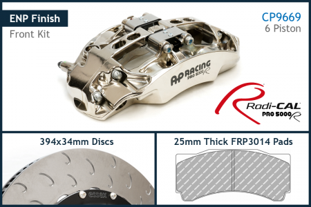 AP Racing by Essex Radi-CAL Competition Brake Kit (Front CP9661/394mm)-  Porsche 991 GT3/3RS/2RS, Cayman 718 GT4 RS