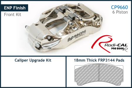 AP Racing by Essex Radi-CAL CP9660 ENP Caliper Upgrade for AP/Essex 2-pc Discs - Audi TTRS/RS 3 (8V/S)