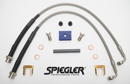 Spiegler Stainless Brake lines - Front C7 Corvette Z06/GS with Iron