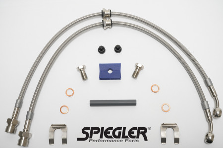 Spiegler Stainless Brake Lines - C8 Corvette with Iron Discs - Front