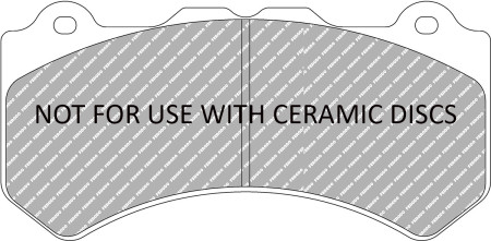 Ferodo FRP3133H DS2500 Brake Pads- Corvette Z06, Camaro Gen 5 & Gen 6, CTS-V, ATS-V, CT4-V Blackwing