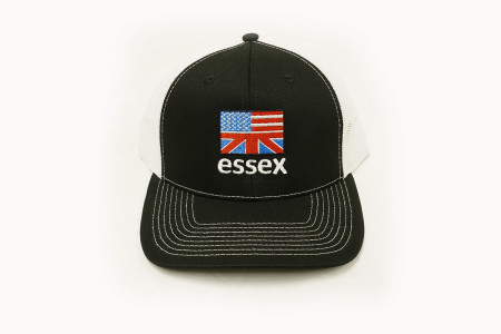 Essex - Mesh Snapback Trucker Hat - Black and White