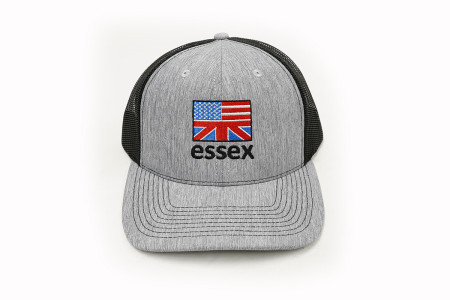 Essex - Mesh Snapback Trucker Hat - Heather Gray and Black