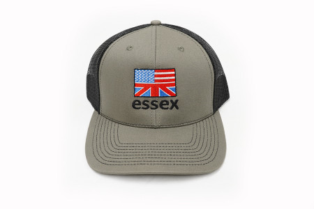 Essex - Mesh Snapback Trucker Hat - Olive Gray and Black