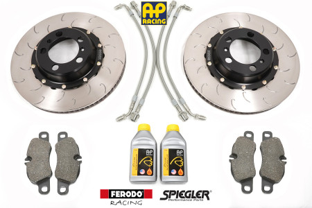 Essex Brake Pad, Line, Fluid, and 2-piece Disc Bundle (Front 350x34mm)- Porsche 992 & 991 Carrera T Iron