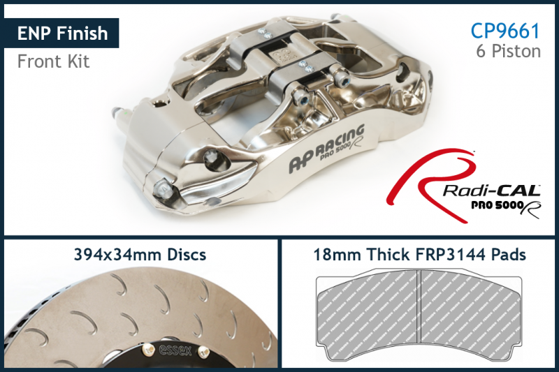 AP Racing by Essex Radi-CAL ENP Competition Brake Kit (Front 9661/394mm)-  Porsche 992 GT3