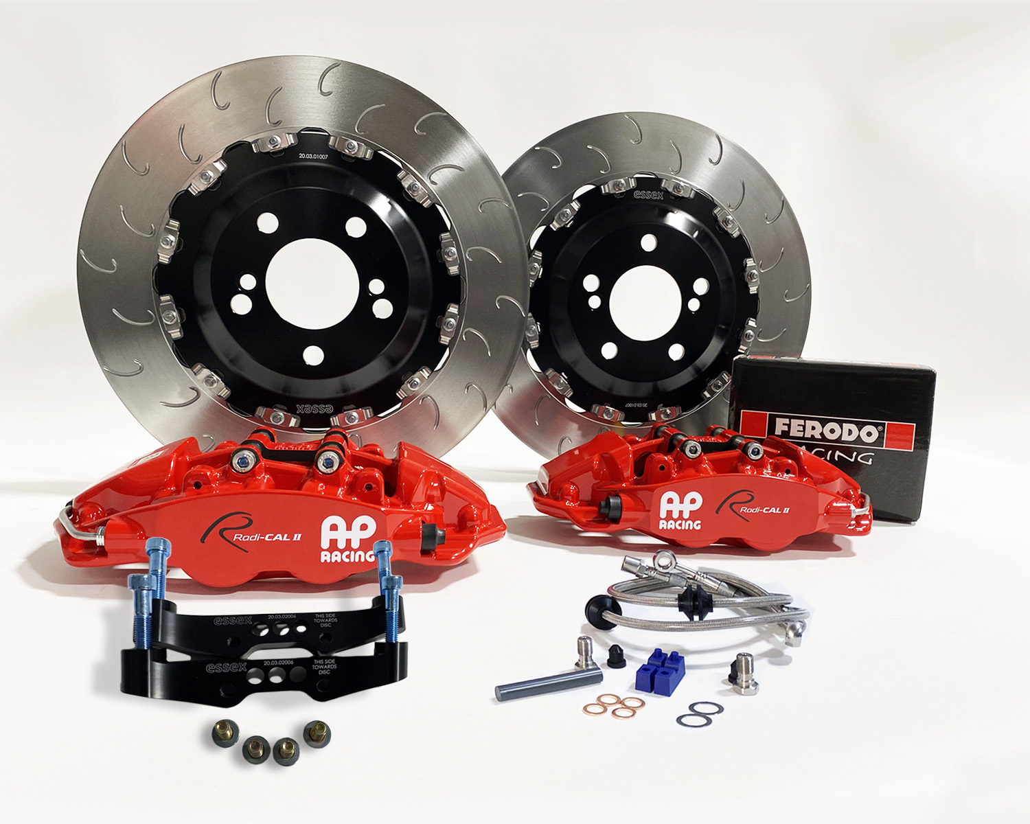 Power Sport Plain Replacement Brake Rotors and Ceramic Brake Pads Kit 80308 REARS